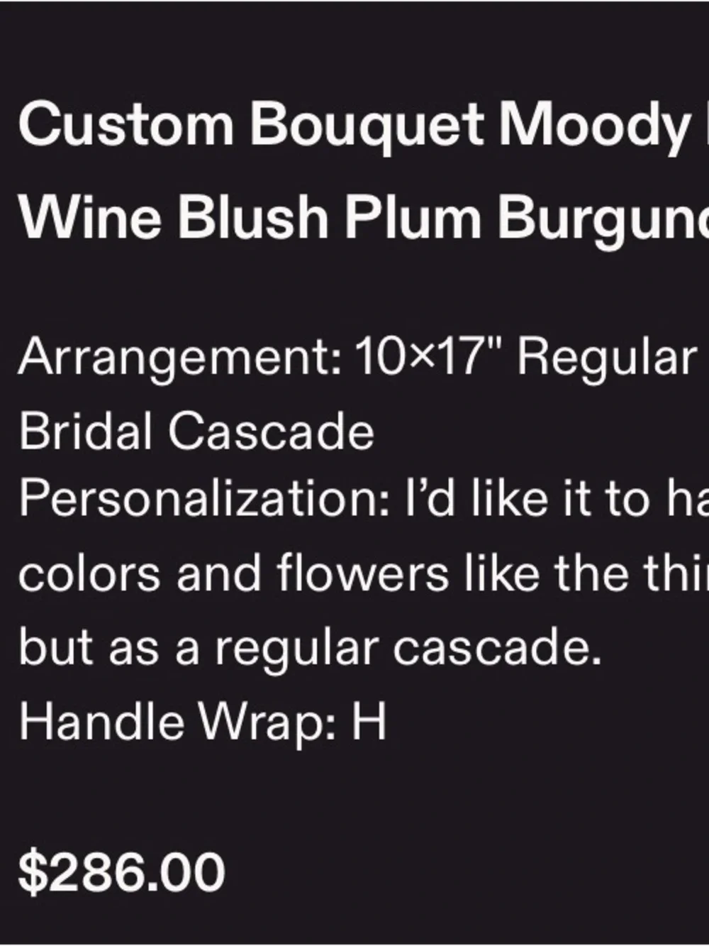 Sola Wood Flower Bouquet - Burgundy, Deep Purple, Black, Navy & Cream Accents